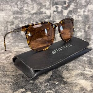 Vtg Serengeti Women Tortoise Shell Drivers Sunglasses Case